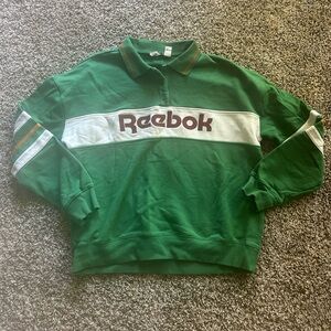 Reebok Size L Green Sweatshirt